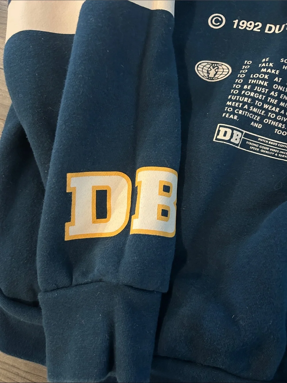 DUTCH BROS Since 1992 Employee Issued Crewneck Sweatshirt Oversized Fit RARE